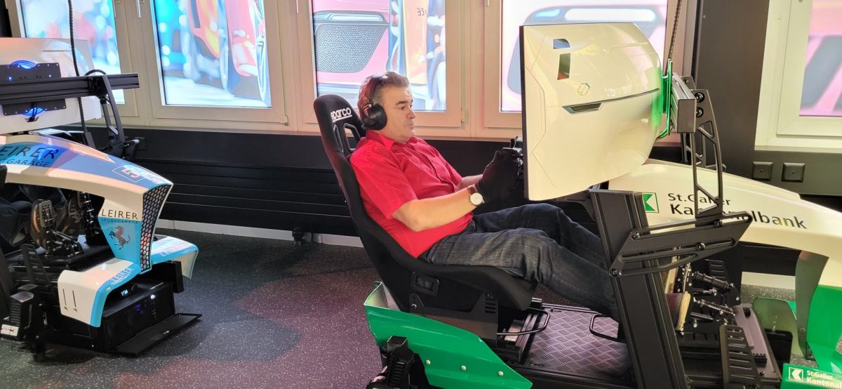 Mitarbeiter beim Racing