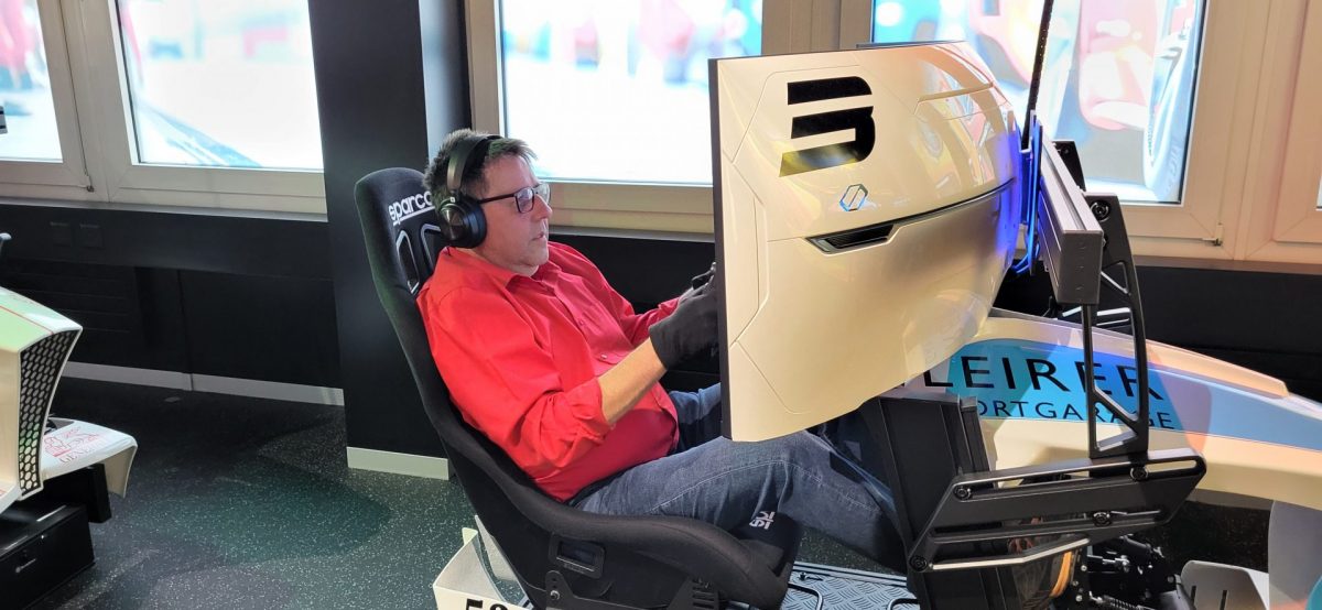 Cla Stecher beim Racing